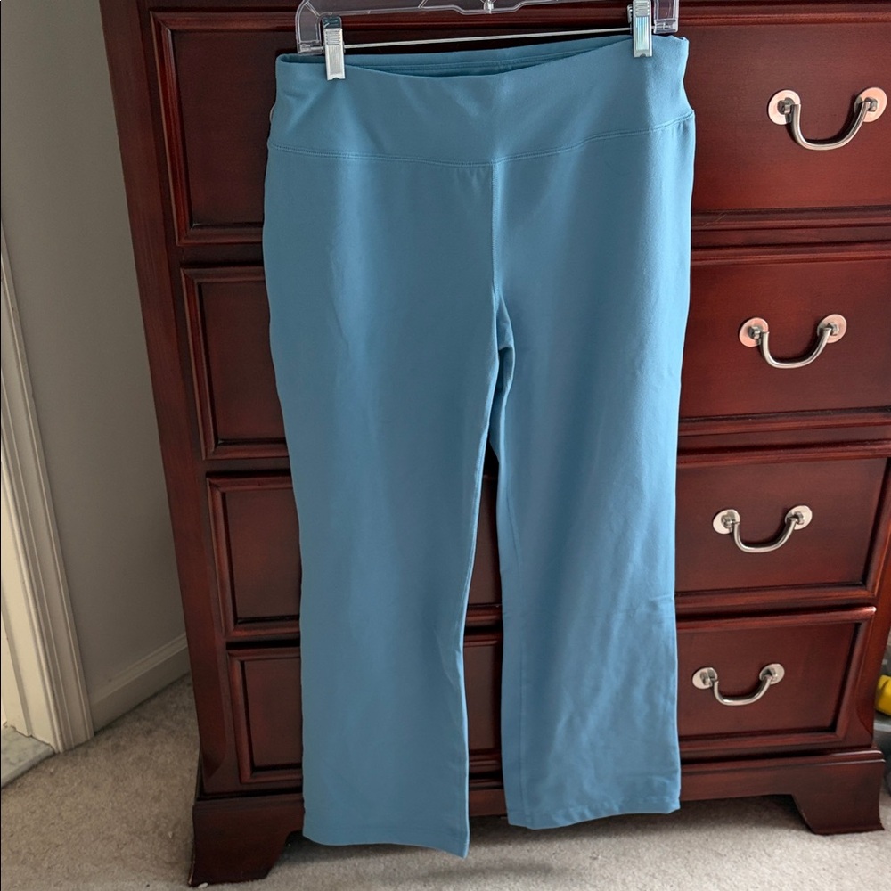 Lands' End Blue Boot Cut Yoga Pants